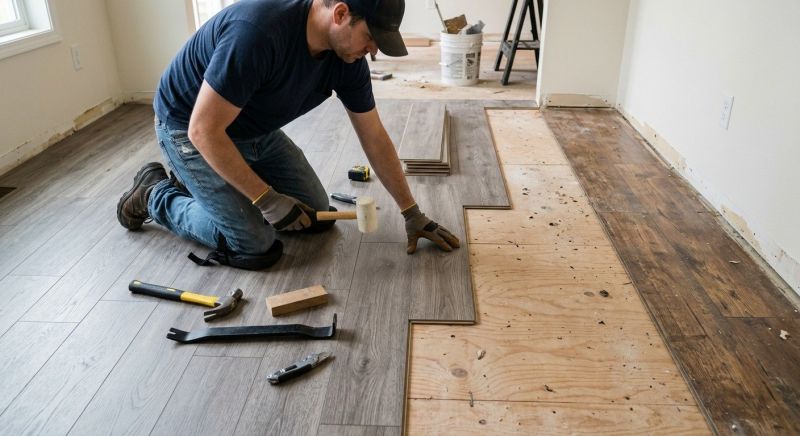 Laminate Floor Replacement in Bergenfield, NJ