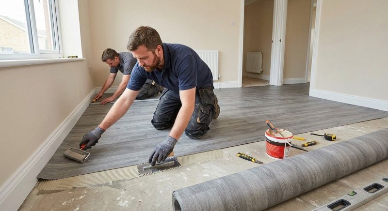 Sheet Linoleum Installation in Kearny, NJ