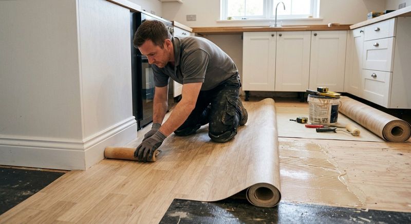 Sheet Linoleum Installation in West Orange, NJ